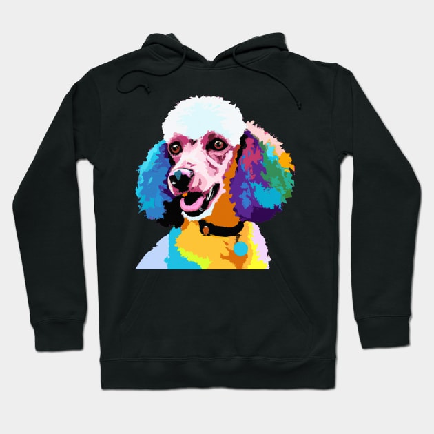 Poodle Pop Art - Dog Lover Gifts Hoodie by PawPopArt